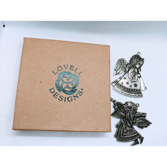 3 Pewter Ornaments 1 New In Box Signed Ken Kantro Lovell & Vintage Holiday LOT - Picture 9 of 9